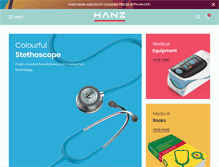 Tablet Screenshot of hanzmedshoppe.com